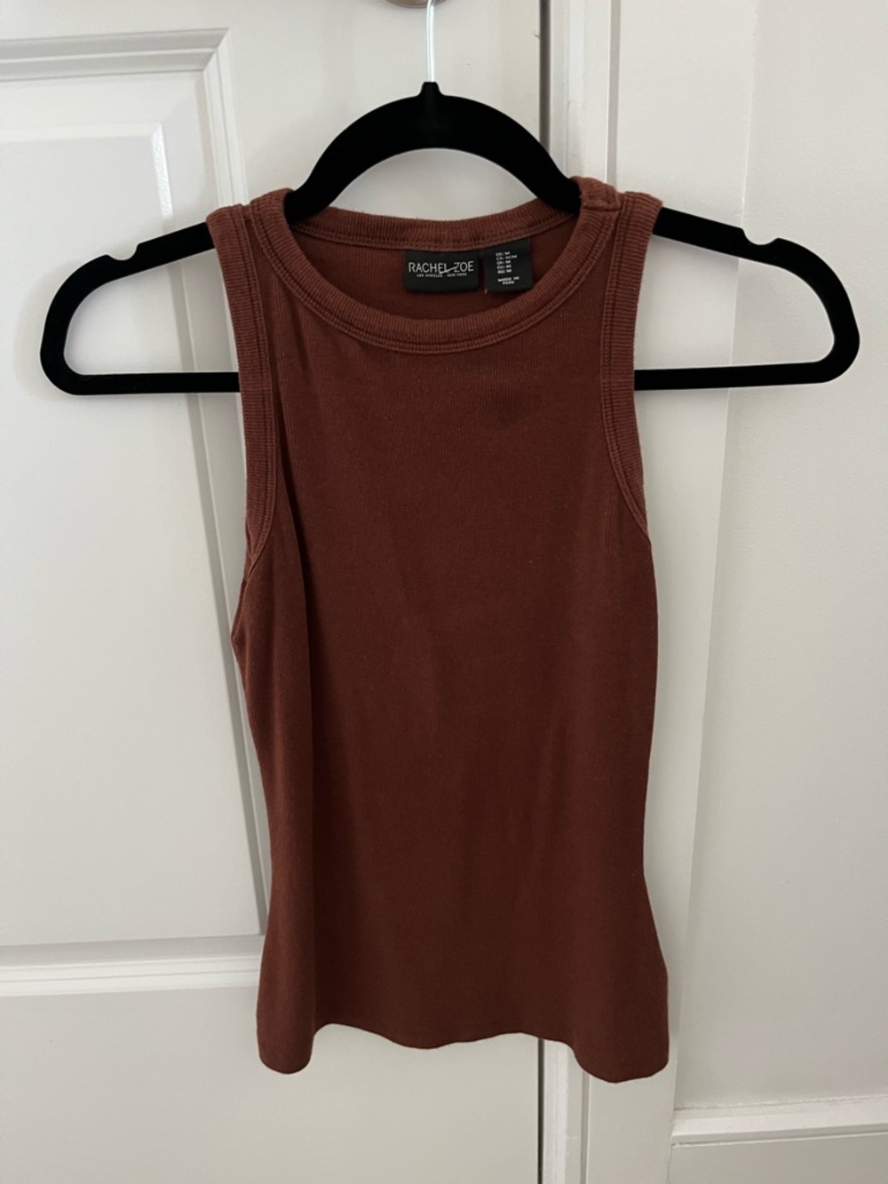 RACHEL ZOE Women's Ribbed Tank Top - Brown